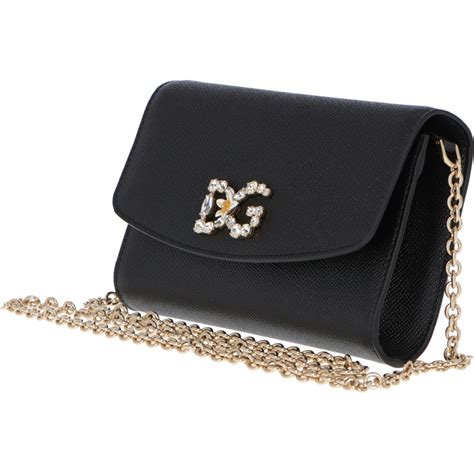 Dolce&Gabbana Dauphine Leather Crossbody Bag on SALE .